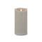 7.75" Gray Simplux LED Designer Candle with Remote